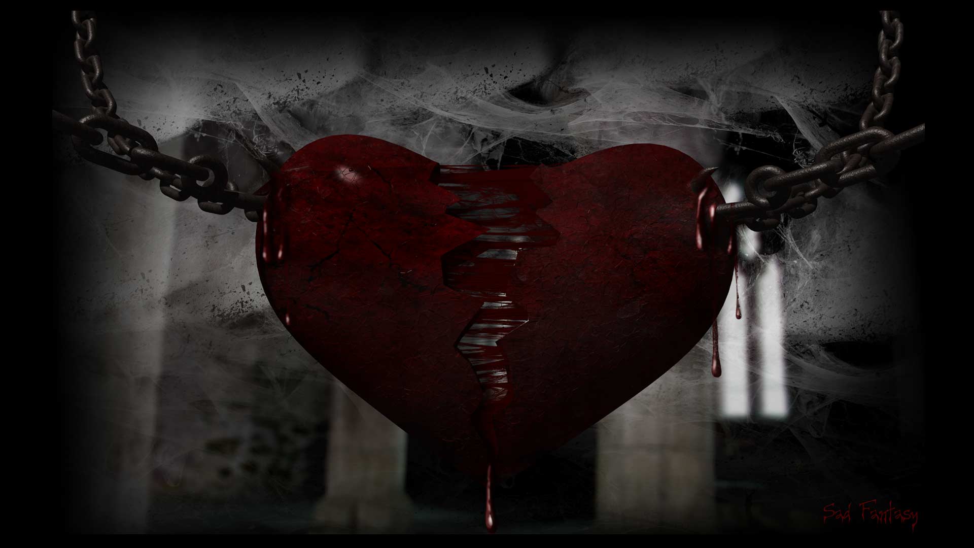heart being torn apart, broken heart series by Sad Fantasy